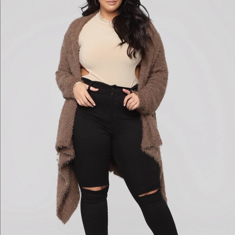 Mocha color cardigan